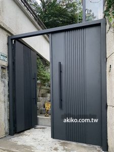 日式玄關門的魅力A01A01牆圍大門不鏽鋼玄關門